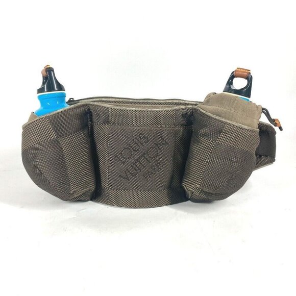 LOUIS VUITTON M93211 Damier Geant Ceinture Jogging Belt bag with 2 bottles - Picture 1 of 13